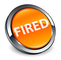 Fired 3d orange round button