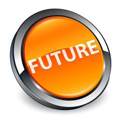 Future 3d orange round button