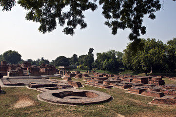 Excavated Ruins at Sarnath., India