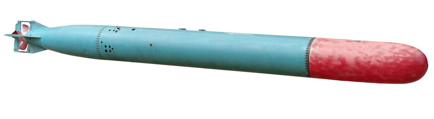 Torpedo isolated on white