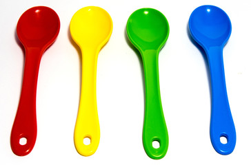 Tea Colored Spoons, Isolated