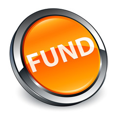 Fund 3d orange round button
