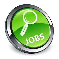 Jobs 3d green round button