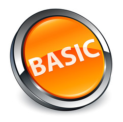 Basic 3d orange round button