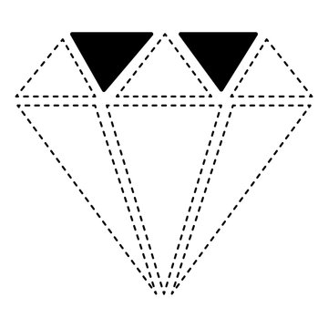 diamond gem isolated icon