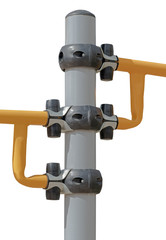 part of sports equipment on white