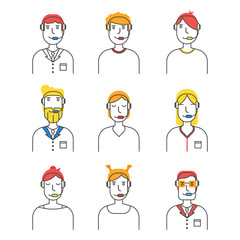 Call center vector logo icon illustration
