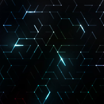 Abstract polygonal space. Background with connecting dots and lines. Graphic concept for your design