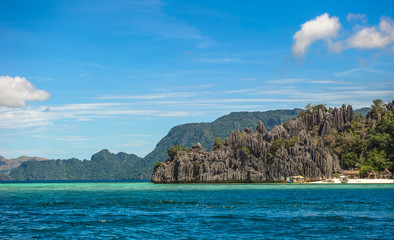 Scenic tropical island landscape, Coron, Palawan, Philippines