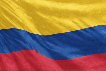Flag of Columbia full frame close-up