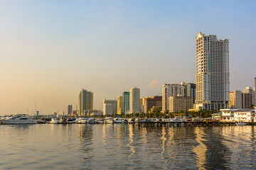 Fototapeta na wymiar Skyline of Manila, Luzon island, Philippines 