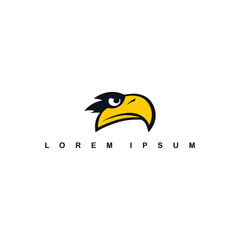 eagle hawk bird logo template