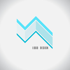 logo abstract design. on white background