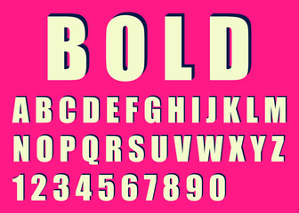 Bold letters vector design