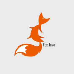 fox Orange logo. modern on white background