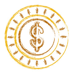 coin money isolated icon