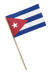 Cuba Small flag isolated on a white background