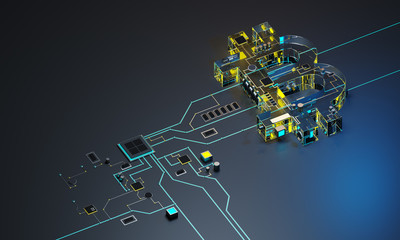 3D picture processor and cryptocurrency.