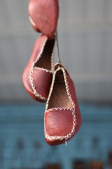 Handicraft from Zanjan . A handmade leader shoe from Iran.