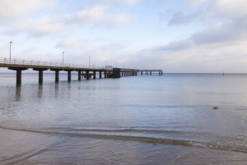 Obraz na płótnie Canvas Seebrücke, Timmendorfer Strand, Ostseeküste, Lübecker Bucht, Schleswig-Holstein, Deutschland