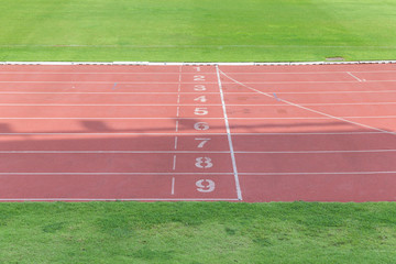 Fototapeta premium Start and Finish point of race track
