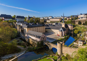 Fototapeta na wymiar Luxembourg city cityscape