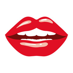 female lips sensuality icon