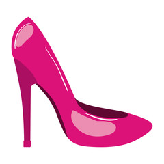 high heel shoe pop art icon