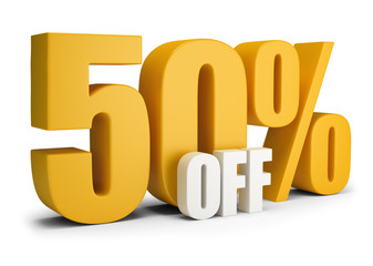 50 percent OFF
