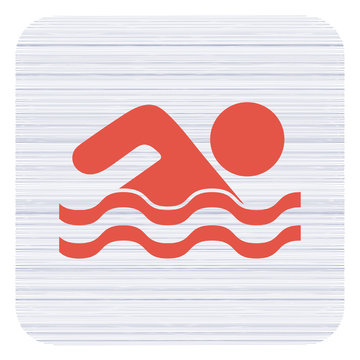 Swimming water sport icon