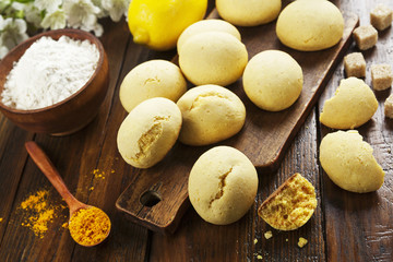 Homemade lemon cookies