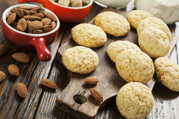 Homemade almond cookies