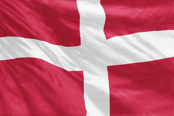 Obraz premium Denmark Flag full frame close-up