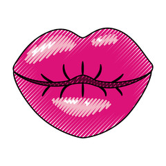 female lips sensuality icon