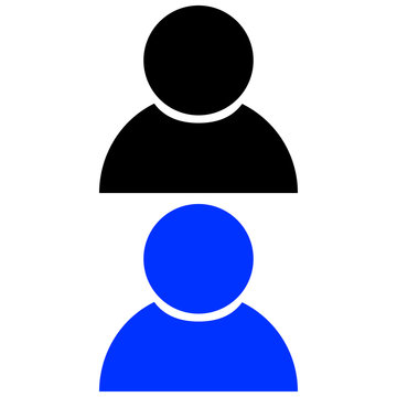 User Icon in trendy flat style