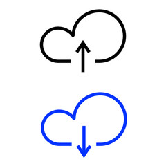 cloud line icon