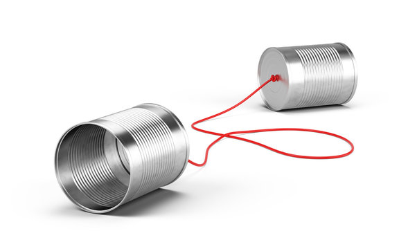 tin can telephone clipart black