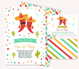Cinco De Mayo poster bright characters
