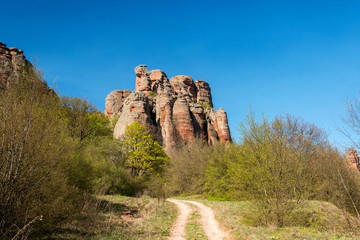 The rocks of Belogradchik (Bulgaria) - red color rock sculptures part of UNESCO World Heritage