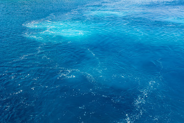 Background of blue sea water.