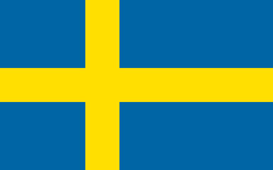 The Flag of Sweden. National symbol of the state. Vector illustration.