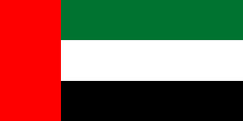 Naklejka premium The Flag of United Arab Emirates. National symbol of the state. Vector illustration.