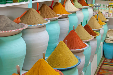 Spices at the market Marrakech, Morocco