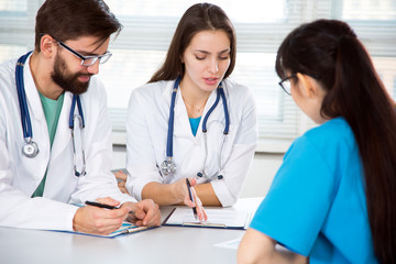 Group of doctors in the clinic