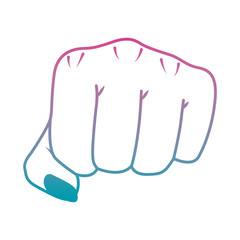 Obraz premium hand fist gesturing icon