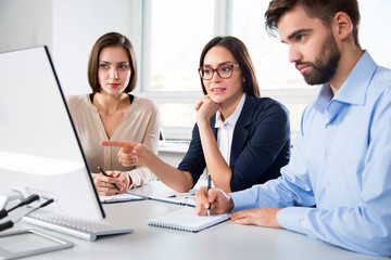 Business people working together in the office