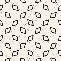 Hand drawn lines seamless grungy pattern. Abstract geometric repeating texture in black and white.