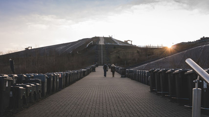 Obraz premium Stairway to heaven in sunset