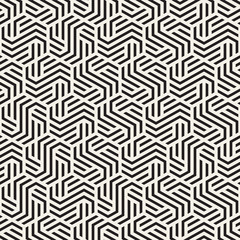 Vector seamless abstract shapes pattern. Modern stylish stripes texture. Repeating geometric tiles