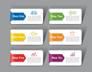 Infographic template. Vector illustration. Can be used for workflow layout, diagram, business step options, banner.
